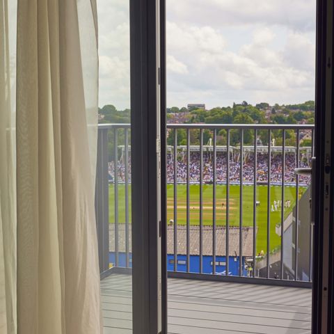 Balcony Cricket Pitch View